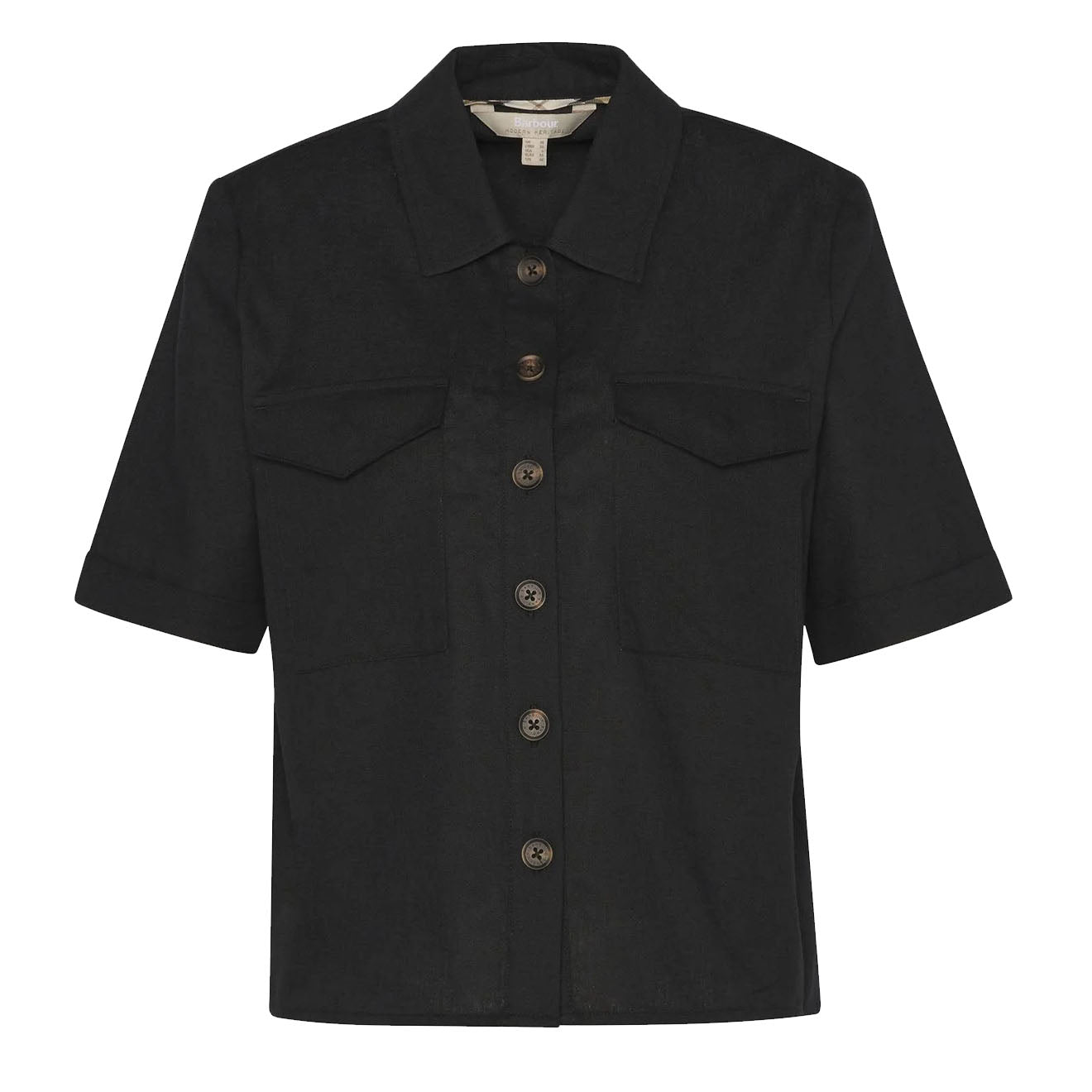 Barbour Womens Luna Shirt Black - The Sporting Lodge