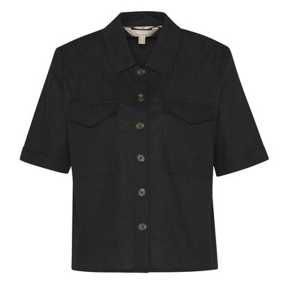 Barbour Womens Luna Shirt Black - The Sporting Lodge