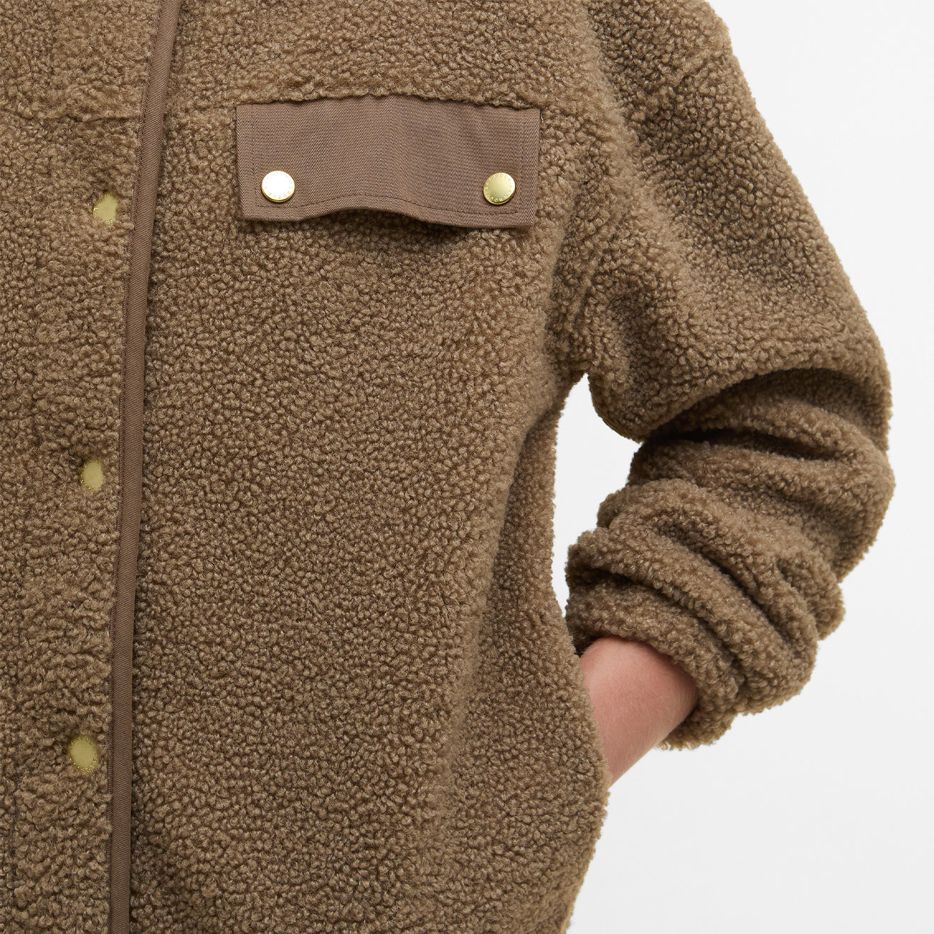 Barbour Womens Mabel Fleece Military Brown