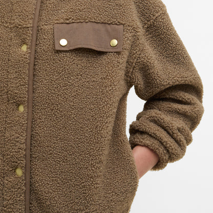 Barbour Womens Mabel Fleece Military Brown