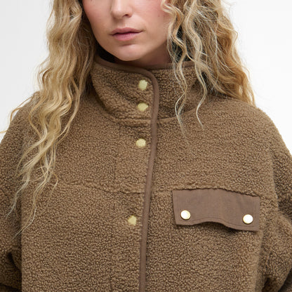 Barbour Womens Mabel Fleece Military Brown