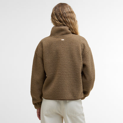 Barbour Womens Mabel Fleece Military Brown