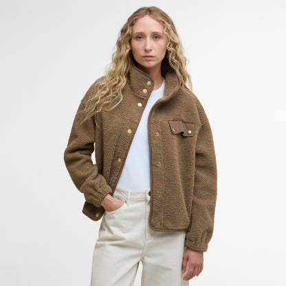 Barbour Womens Mabel Fleece Military Brown
