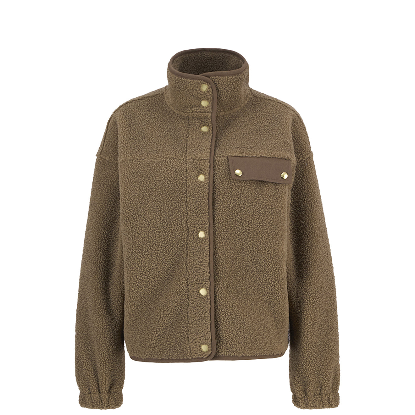 Barbour Womens Mabel Fleece Military Brown