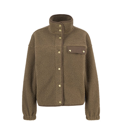 Barbour Womens Mabel Fleece Military Brown
