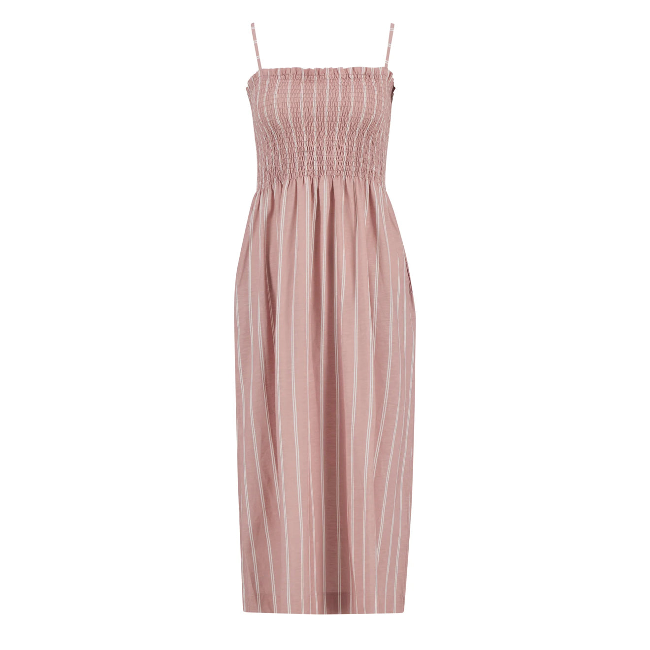 Barbour Womens Madeline Midi Dress Gardenia Stripe