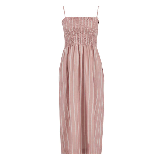Barbour Womens Madeline Midi Dress Gardenia Stripe