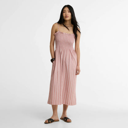 Barbour Womens Madeline Midi Dress Gardenia Stripe