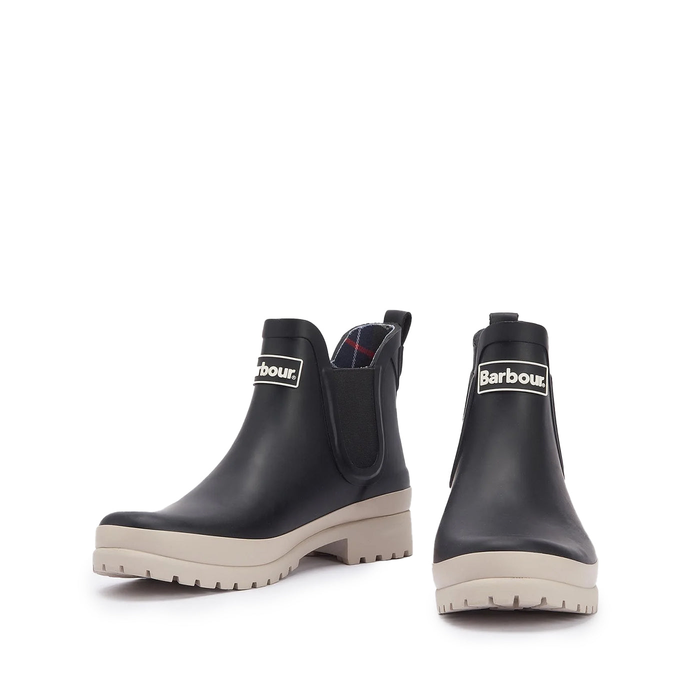 Barbour Womens Mallow Chelsea Welly Black/White Pepper - The Sporting Lodge