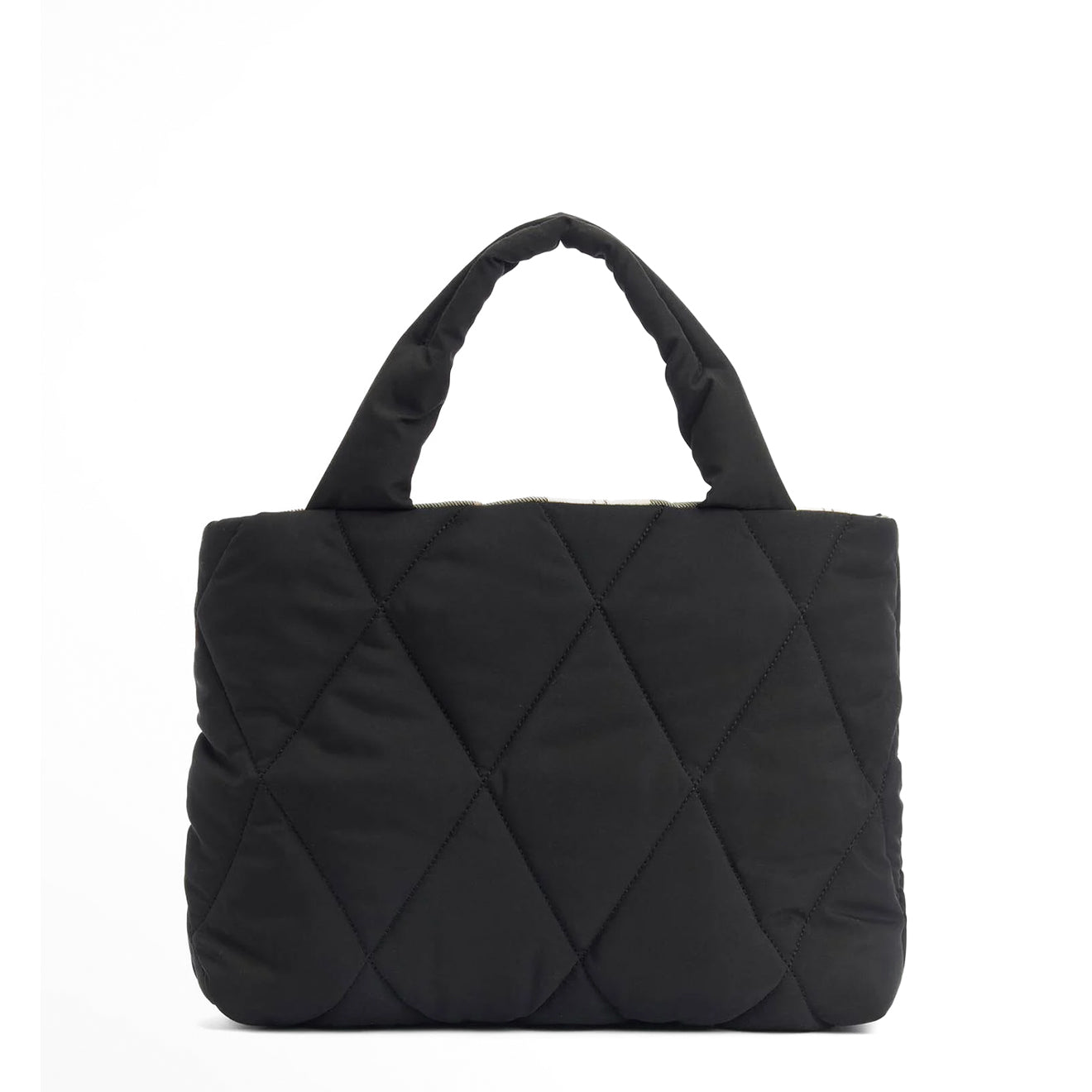 Barbour Womens Mariah Quilted Mini Tote Bag Black/Ancient