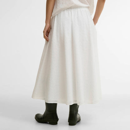 Barbour Womens Melody Midi Skirt White
