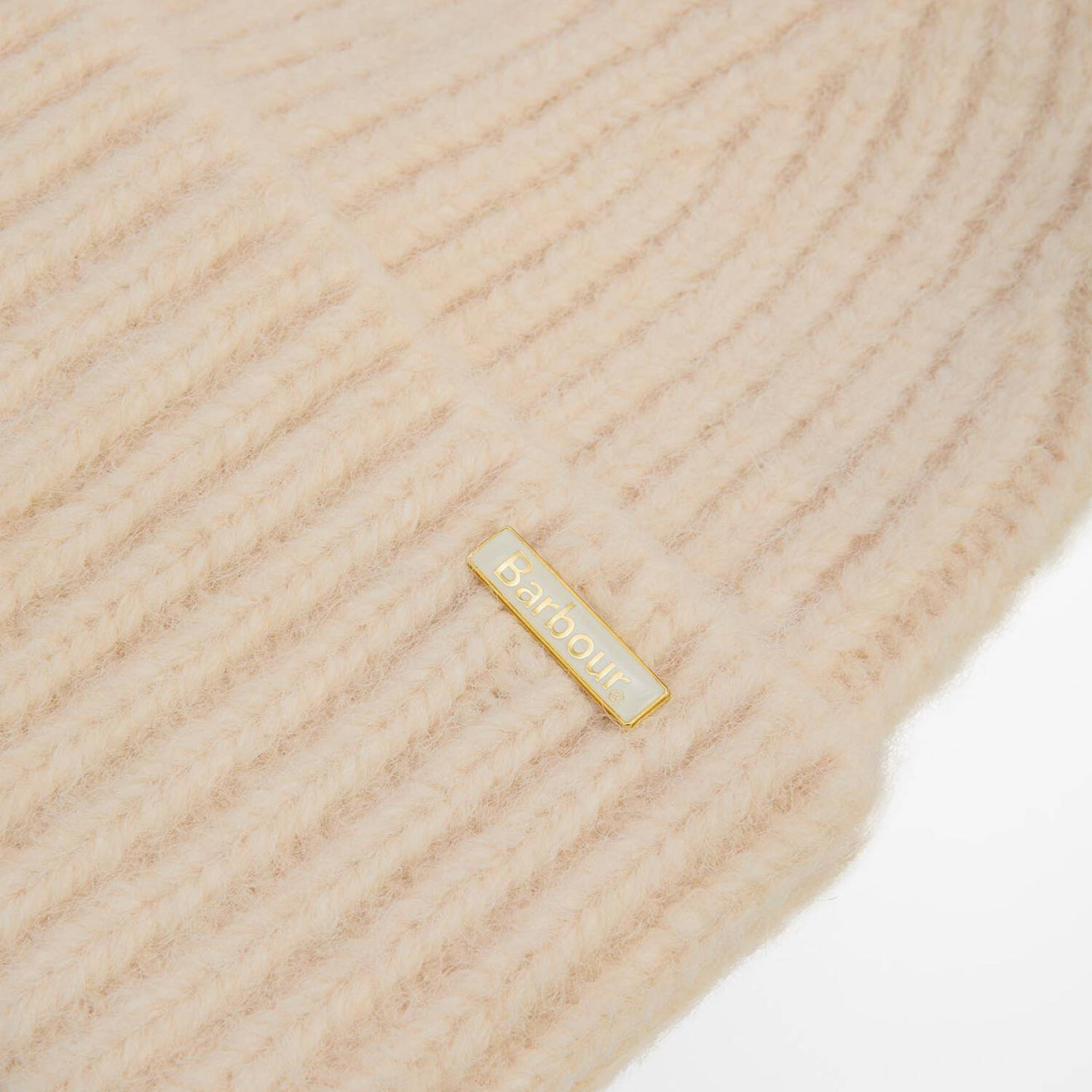 Barbour Womens Meryl Beanie Hat Heritage Cream