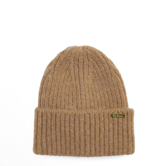 Barbour Womens Meryl Beanie Hat Military Brown