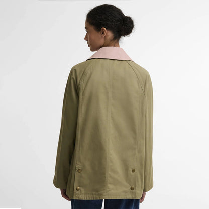 Barbour Womens Modern Beadnell Casual Jacket Bleached Olive / Ancient / Gardenia
