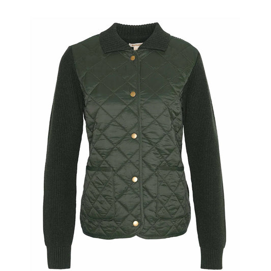 Barbour Womens Moors Knitted Cardigan Olive