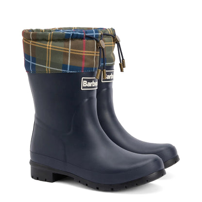 Barbour Womens Mowbray Mid Wellington Navy / Classic Tartan