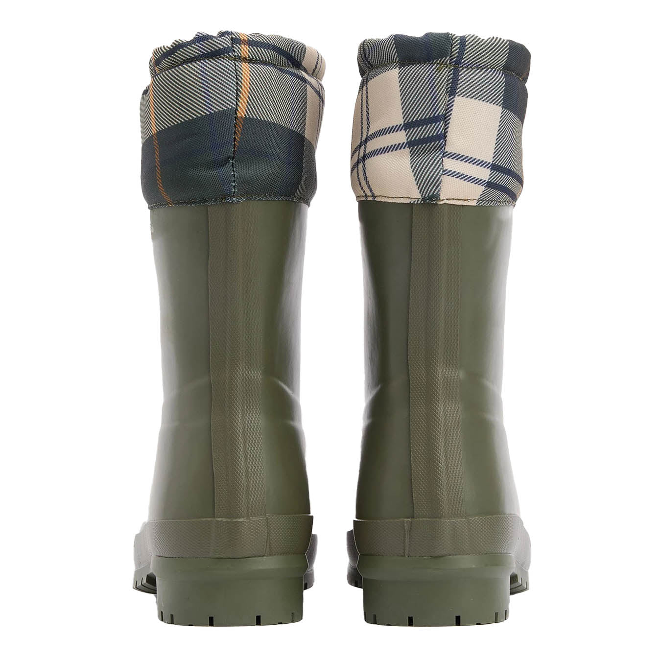 Barbour Womens Mowbray Mid Wellingtons Olive / Ancient Tartan