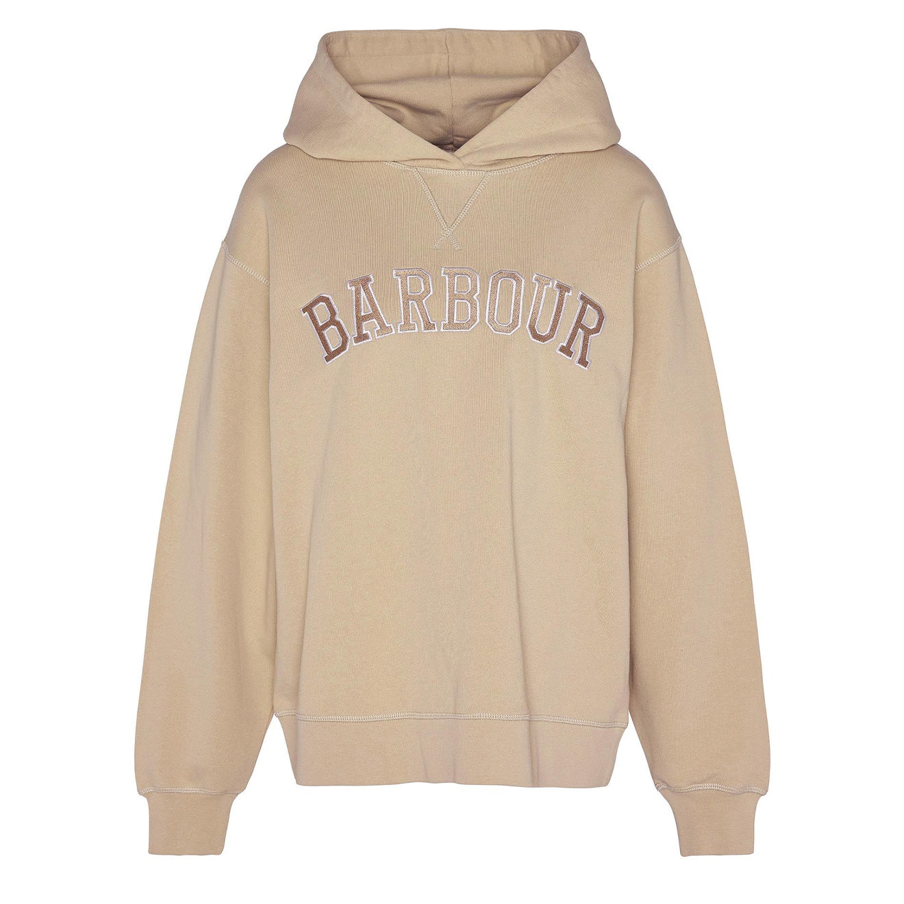 Barbour Womens Northumberland Hoodie White Pepper - The Sporting Lodge
