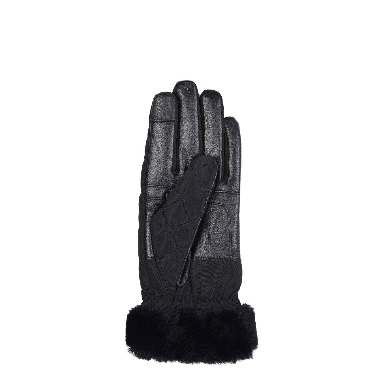 Barbour Womens Norwood Quilted Gloves Black