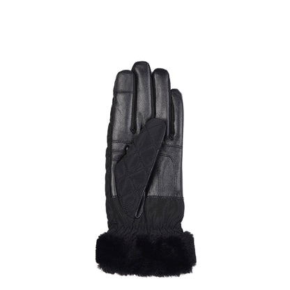 Barbour Womens Norwood Quilted Gloves Black