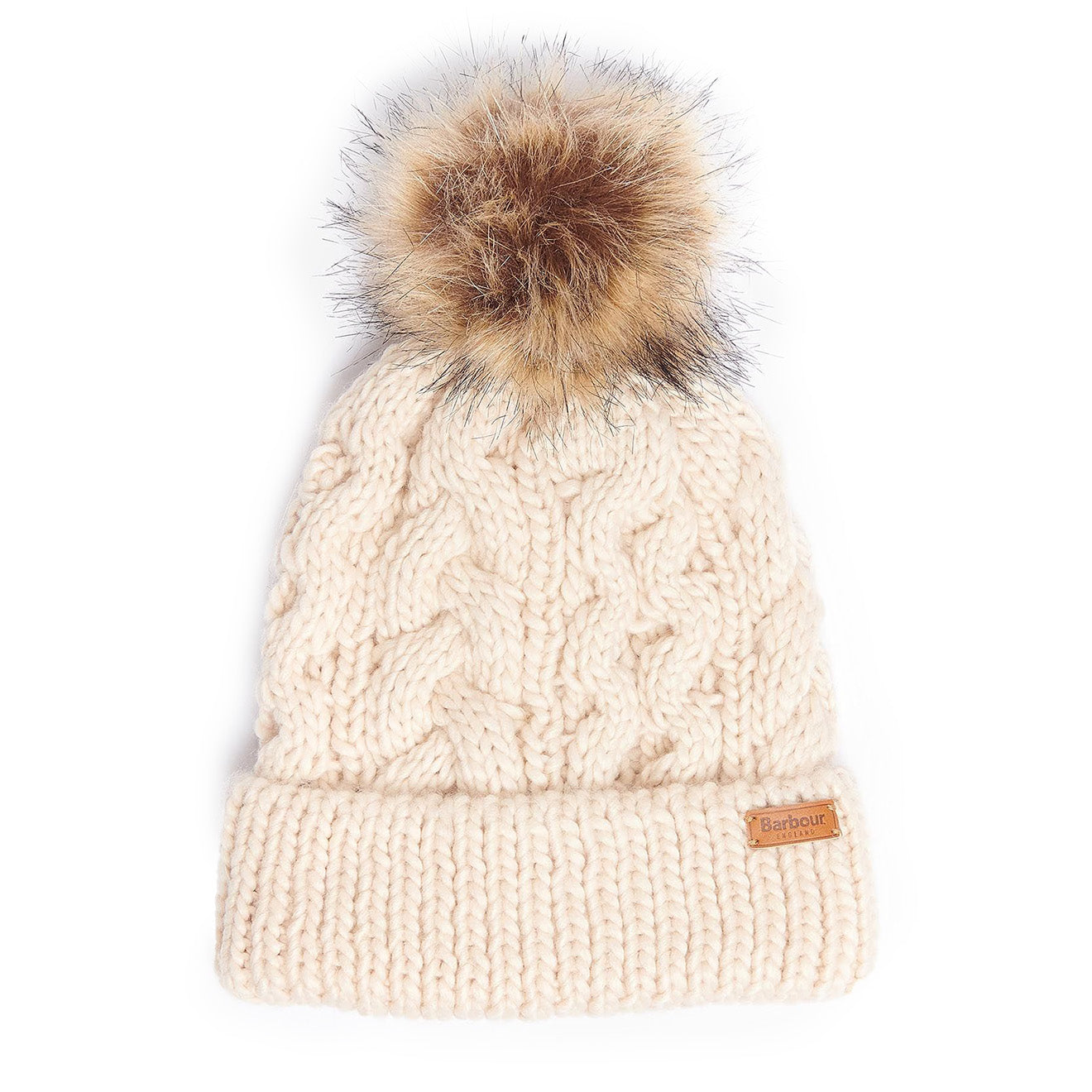 Barbour Womens Penshaw Beanie & Scarf Gift Set Blush Pink - The Sporting Lodge