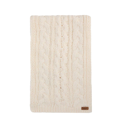 Barbour Womens Penshaw Beanie & Scarf Gift Set Cloud