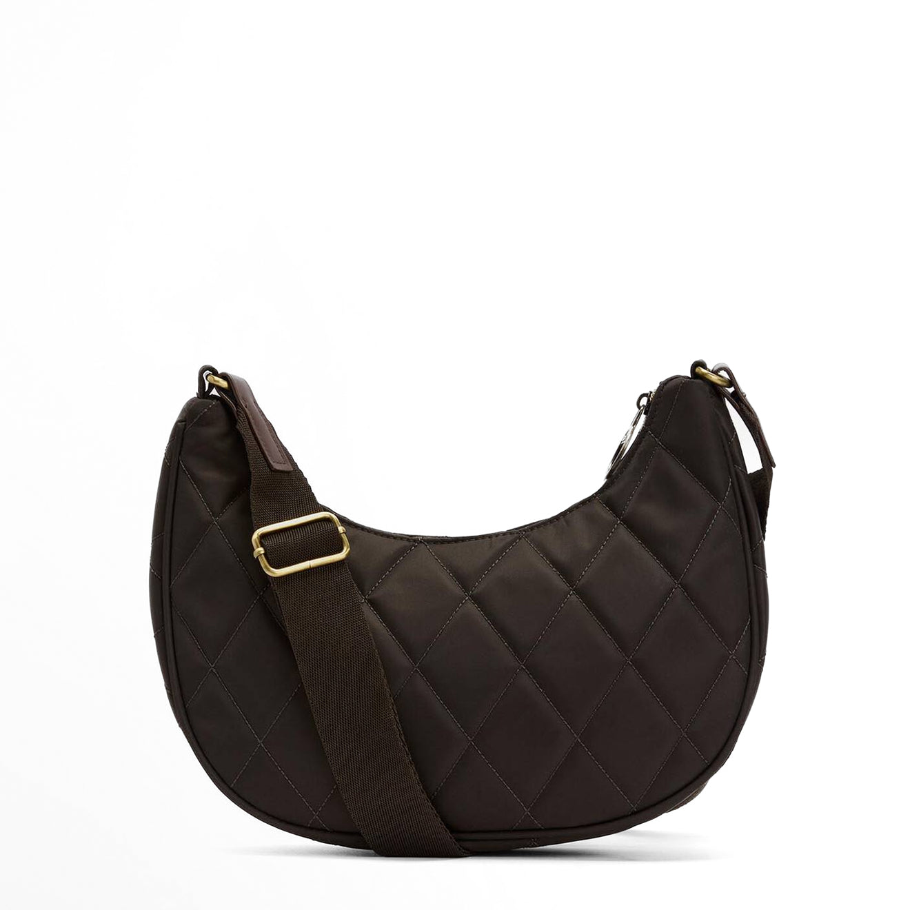 Barbour Womens Quilted Sling Shoulder Bag Olive