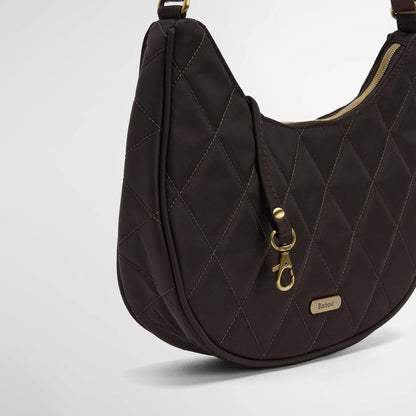 Barbour Womens Quilted Sling Shoulder Bag Olive