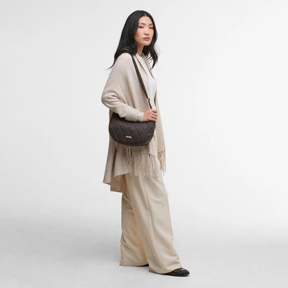 Barbour Womens Quilted Sling Shoulder Bag Olive