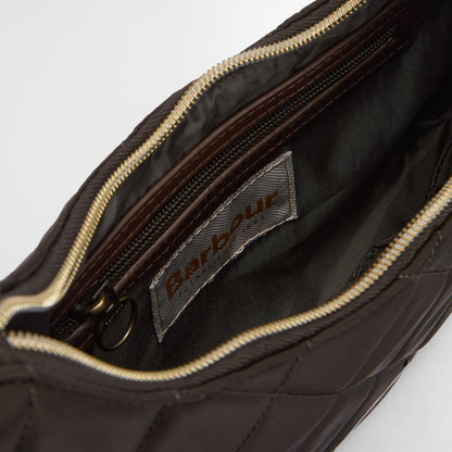 Barbour Womens Quilted Sling Shoulder Bag Olive