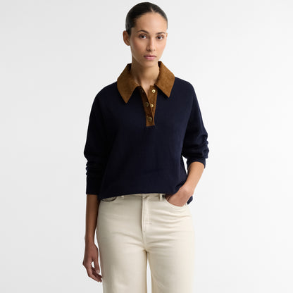 Barbour Womens Ravenshill Knitted Jumper Navy