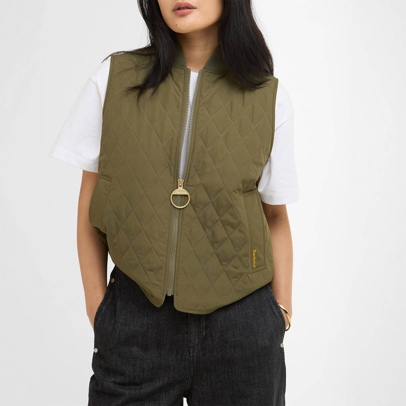 Barbour Womens Roeburn Gilet Ivy Green / Ancient