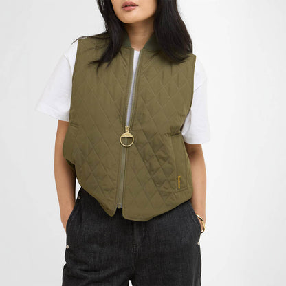 Barbour Womens Roeburn Gilet Ivy Green / Ancient