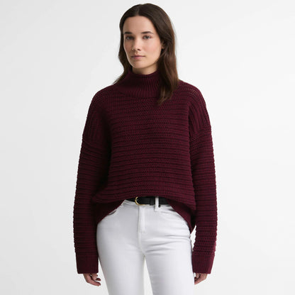 Barbour Womens Rosamund Knitted Jumper Fig