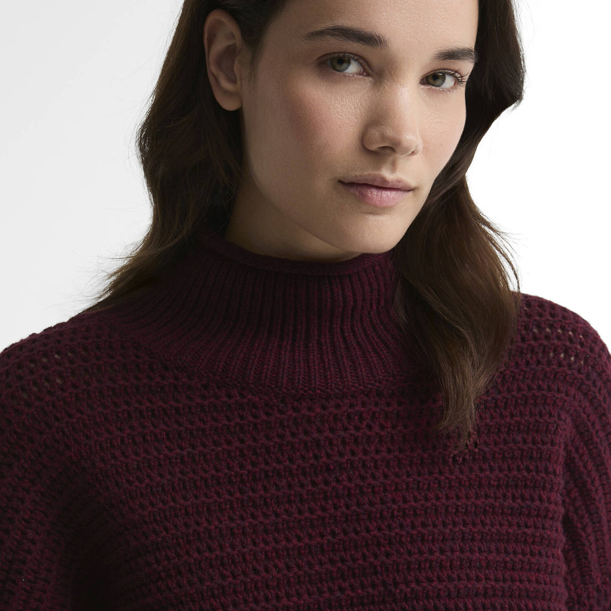 Barbour Womens Rosamund Knitted Jumper Fig