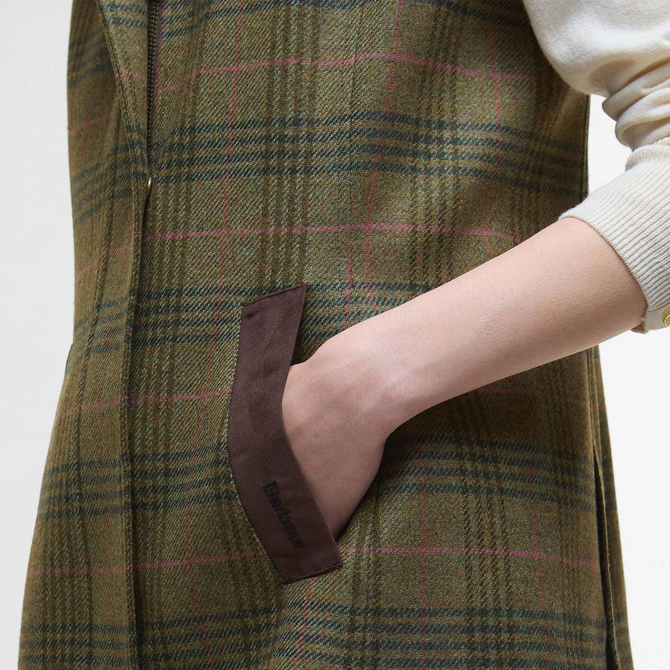 Barbour Womens Rosemary Wool Gilet Arabesque/Brown - The Sporting Lodge