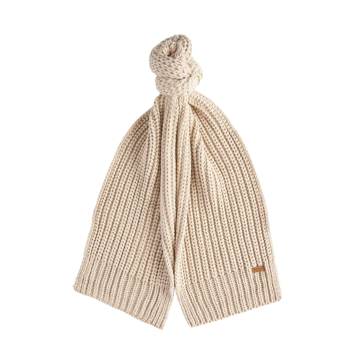 Barbour Womens Saltburn Beanie & Scarf Gift Set Pearl