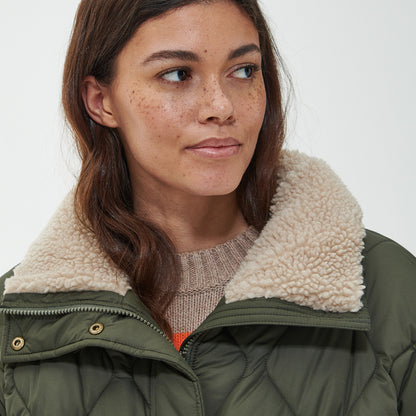 Barbour Womens Samphire Quilted Jacket Deep Olive - The Sporting Lodge