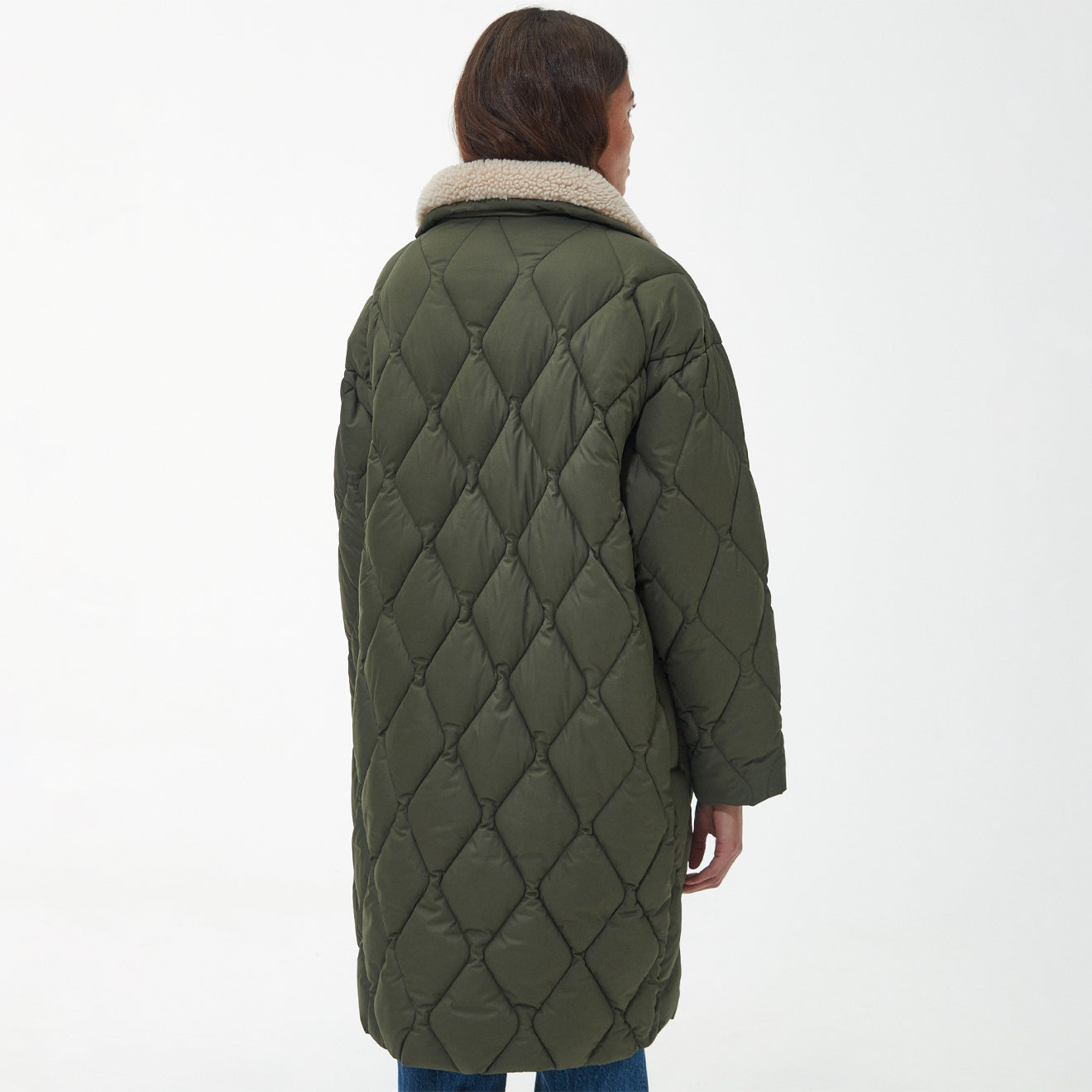 Barbour Womens Samphire Quilted Jacket Deep Olive - The Sporting Lodge