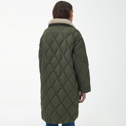 Barbour Womens Samphire Quilted Jacket Deep Olive - The Sporting Lodge