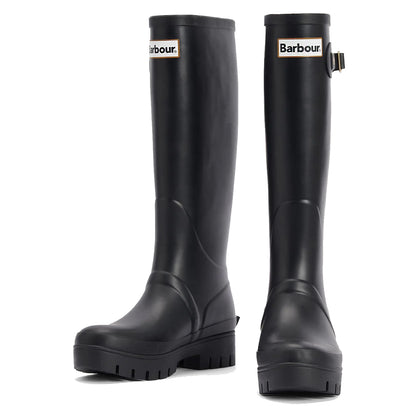 Barbour Womens Snowdon Tall Welly Black - The Sporting Lodge