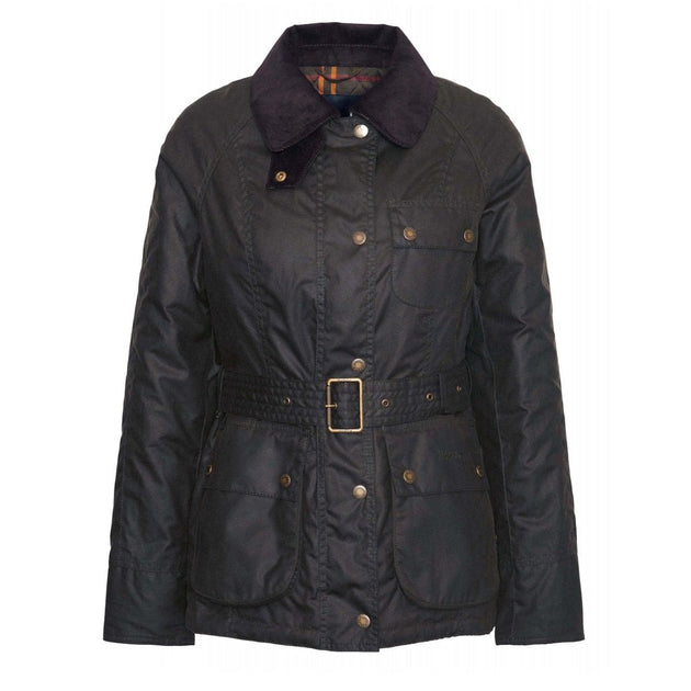 Barbour Womens Solway Zipper Wax Jacket Olive / Classic – The