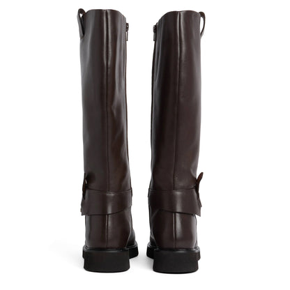 Barbour Womens Theodora Riding Boot Dark Choc