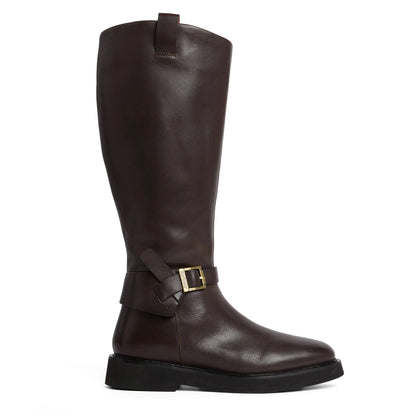 Barbour Womens Theodora Riding Boot Dark Choc