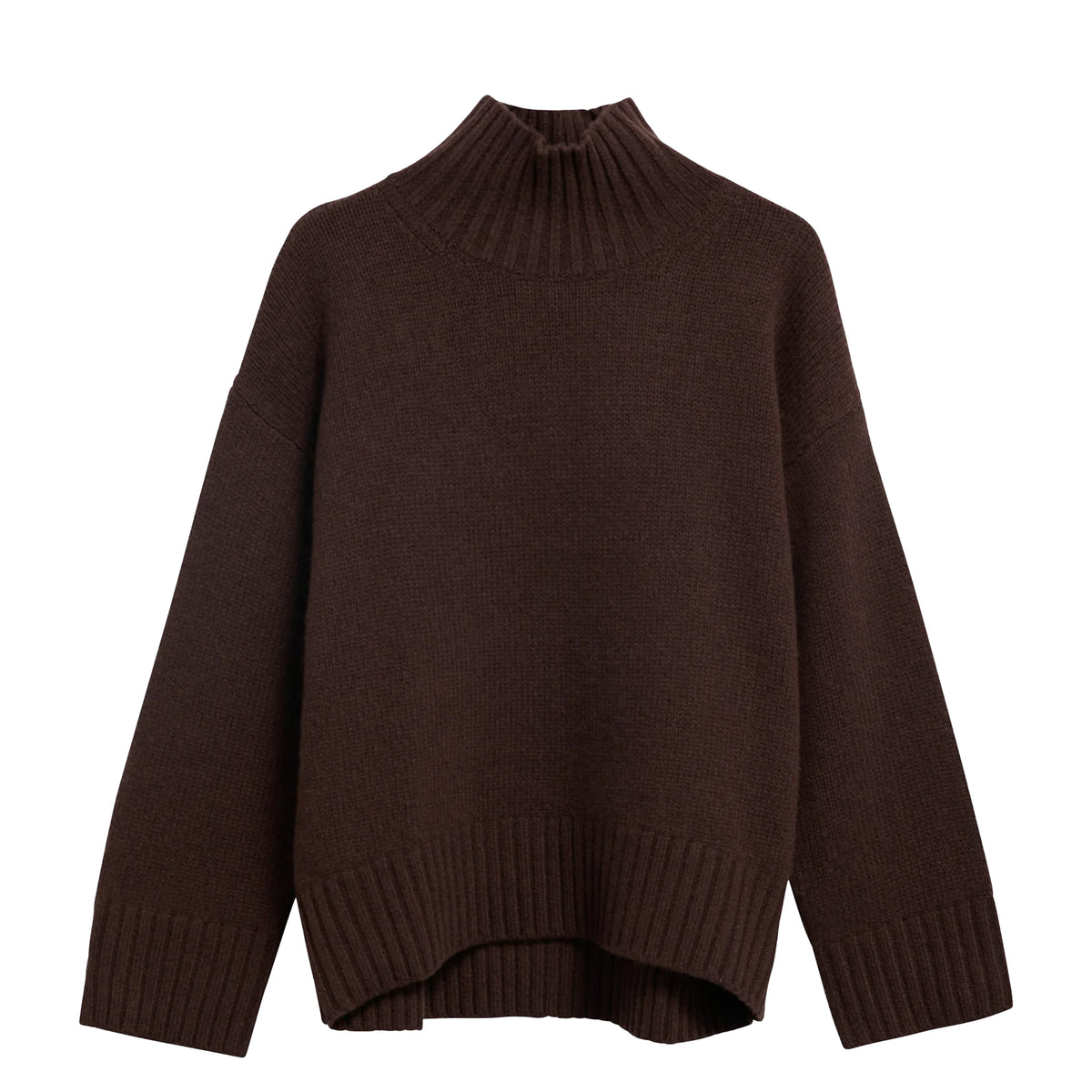 Barbour Womens Woodhouse Cashmere Blend Funnel Neck Knitted Jumper Rustic