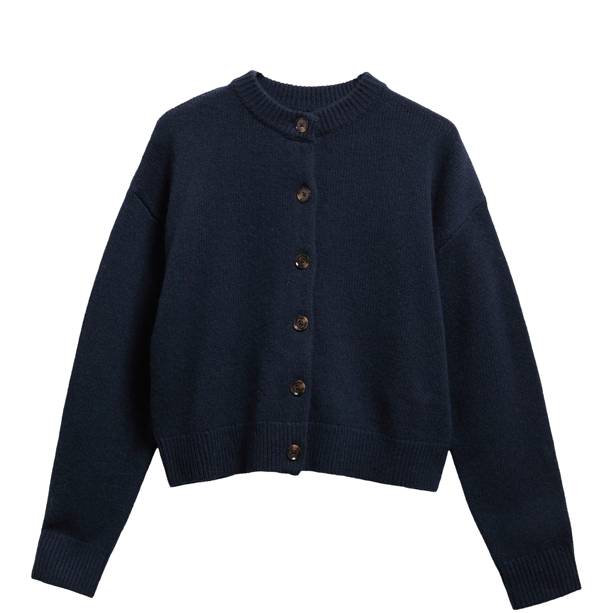 Barbour Womens Woodhouse Cashmere Blend Knitted Cardigan Navy