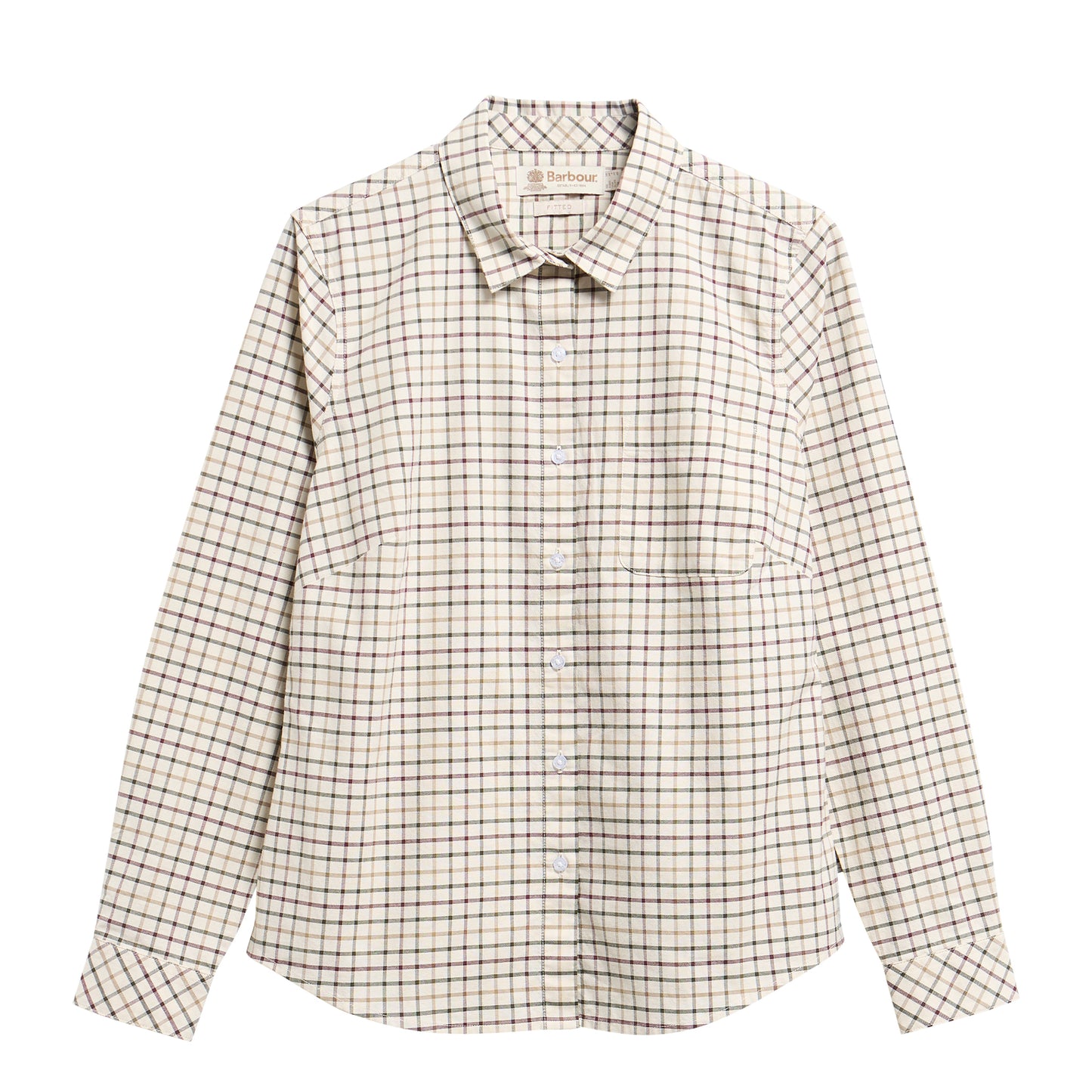 Barbour Womens Woodside Check Shirt Birch Tattersall