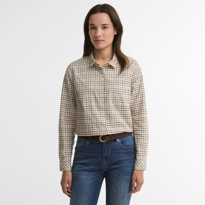 Barbour Womens Woodside Check Shirt Birch Tattersall