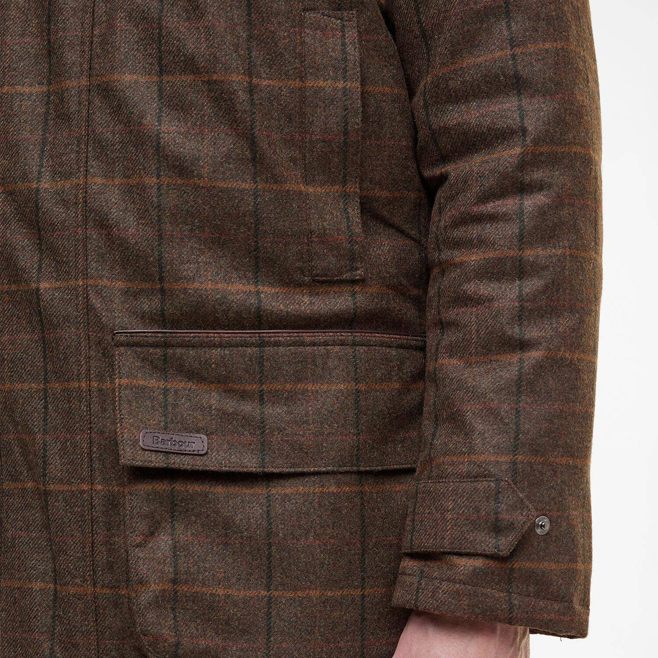 Barbour Wool Beaconsfield Jacket Burnhill Brown Check - The Sporting Lodge