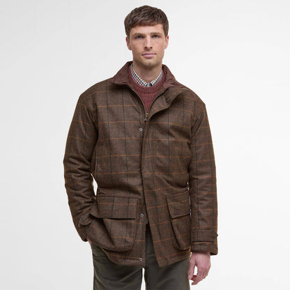 Barbour Wool Beaconsfield Jacket Burnhill Brown Check - The Sporting Lodge